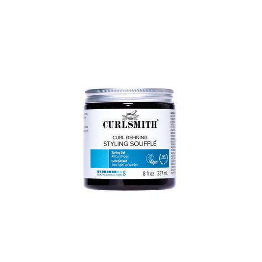 CURLSMITH - Curl Defining Styling Soufflé - Vegan Medium Hold Styling Gel for Wavy, Curly and Coily Hair (8oz)