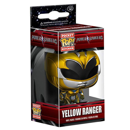 Funko Pop Keychain: Power Rangers Yellow Ranger Toy Figure
