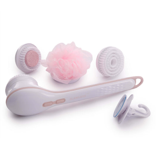 Finishing Touch Flawless Cleanse Spa, Electric Body Brush- with 3 Multi-Purpose Cleansing Heads for a Full Body Spa Experience Beauty and Personal Care Flawless