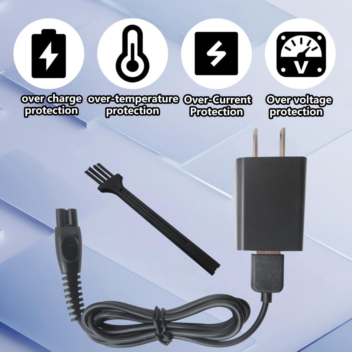 Bryzantine 2 Pcs 5V Charger Replacement with USB Charging Cable Compatible for Philips Wet & Dry Shaver Series 5000 : MG5910/49 MG5950/15 MG5940/15 Beauty and Personal Care Bryzantine