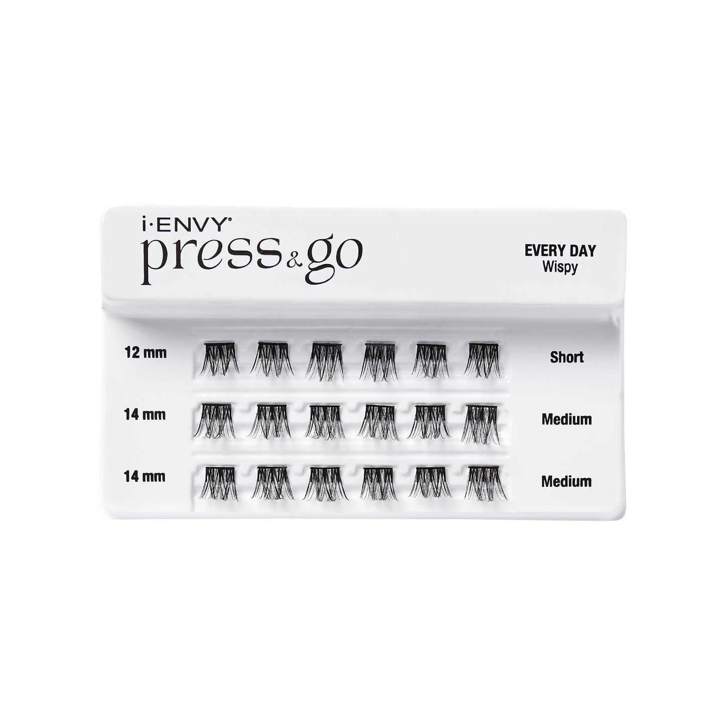 i-ENVY Press&Go Self-Adhesive Eyelashes, No Glue Needed False Eyelash Clusters, Easy Application 1 Step Press-On Lashes, No Damage or Residue (Every…