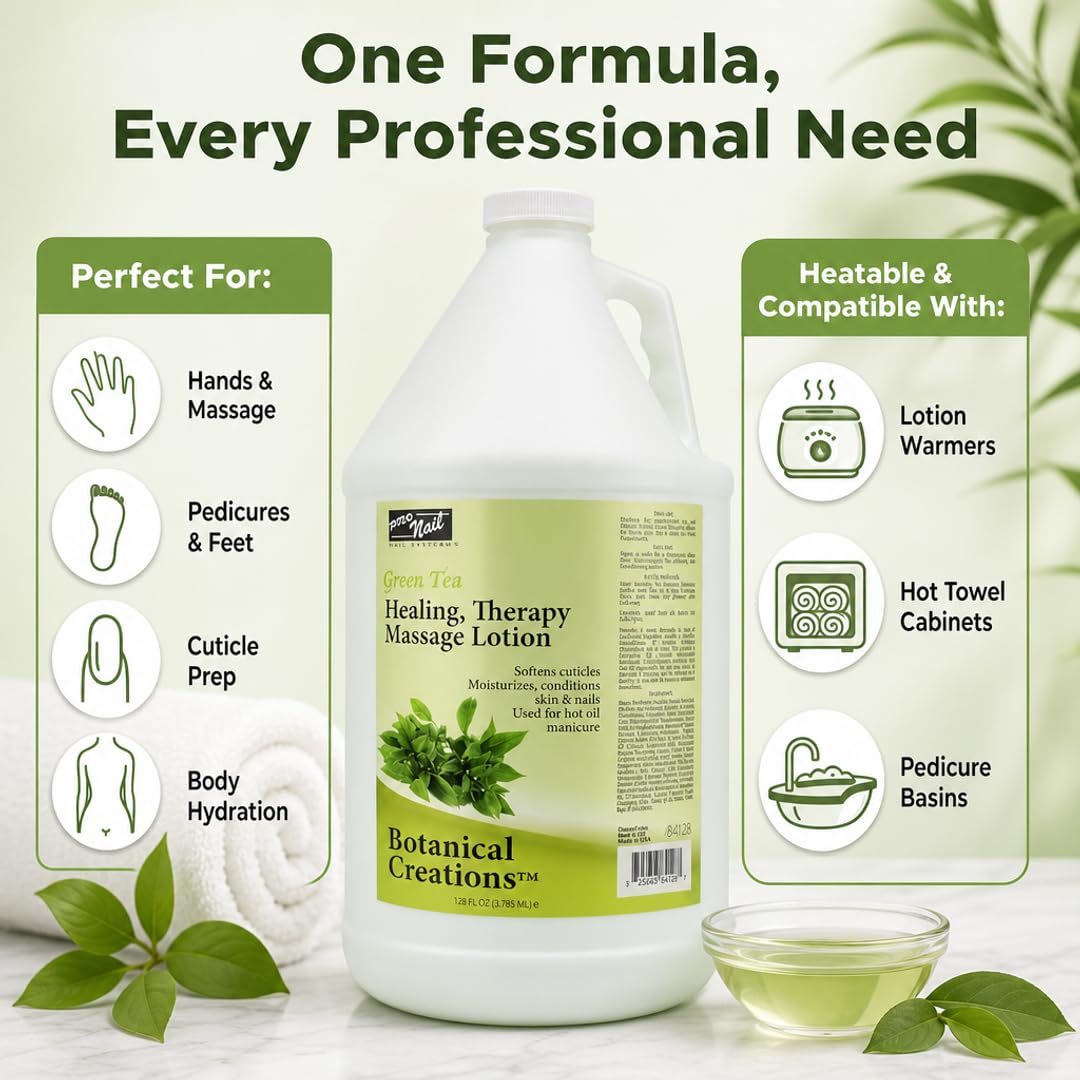 PRO NAIL 3-in-1 Professional Massage, Hot Oil & Cuticle Prep Lotion - Sulfate-Free, Alcohol-Free & Cruelty-Free | Heatable Formula for Salon & Spa Use