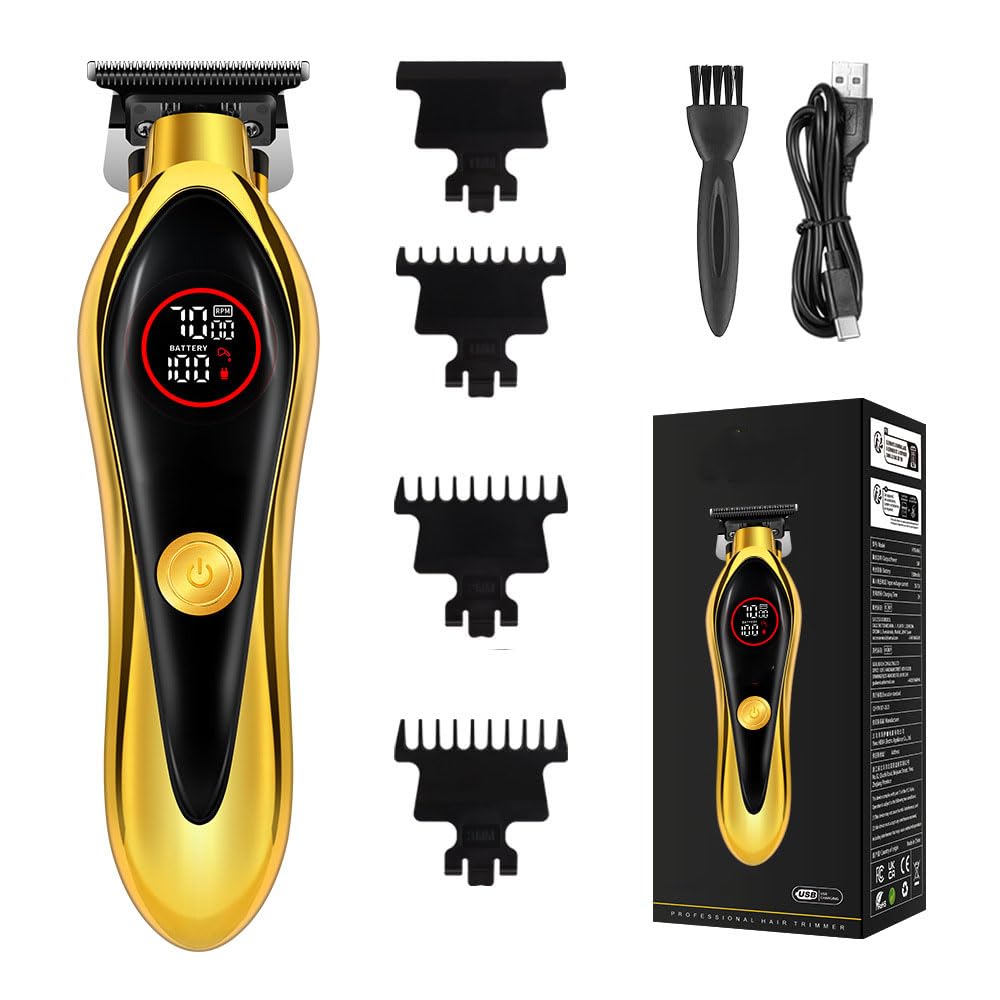 GLESVOWIO Professional Hair Clippers for Men Cordless Hair/Beard Trimmers Kit with LED Display. Powerful Motor Electric Haircut Grooming Ideal Beauty and Personal Care GLESVOWIO