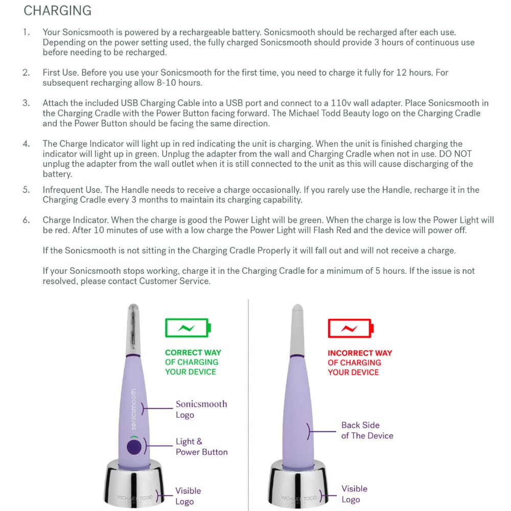 Michael Todd Beauty Sonicsmooth – Sonic Dermaplaning Tool for Women, 2-in-1 Facial Exfoliation & Peach Fuzz Remover with 8 Weeks Blades