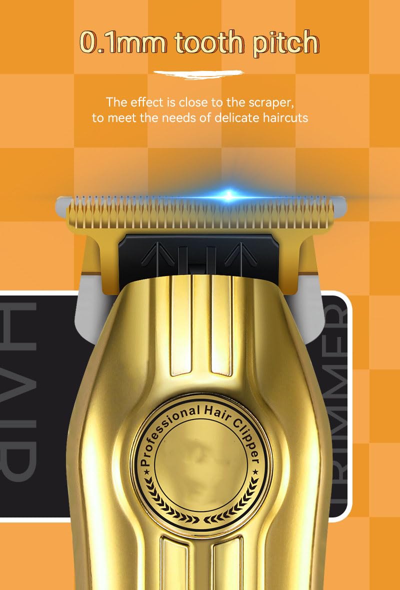 QDKVTNDJZ Intelligent Digital Display Hair Clippers for Men Professional, Cordless Hair Cutting Tool with 4 Guide Combs, Powerful Motor, Electric Hair Beauty and Personal Care QDKVTNDJZ