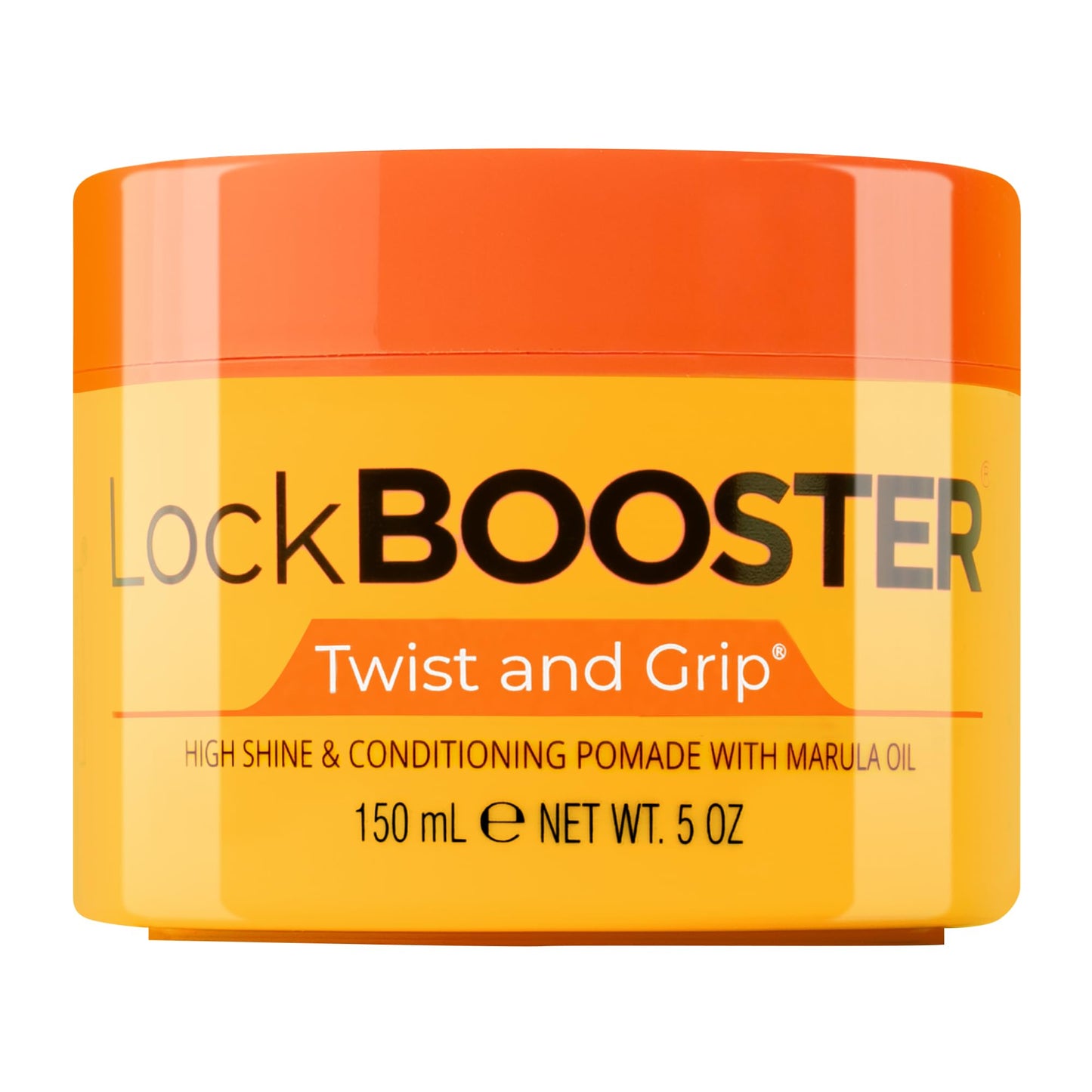 Style Factor Lock BOOSTER Twist & Grip Braid Gel (5 Oz.) with Marula Oil - Strong Hold, Flake-Free, Frizz-Free Hair Braiding Gel for Defined