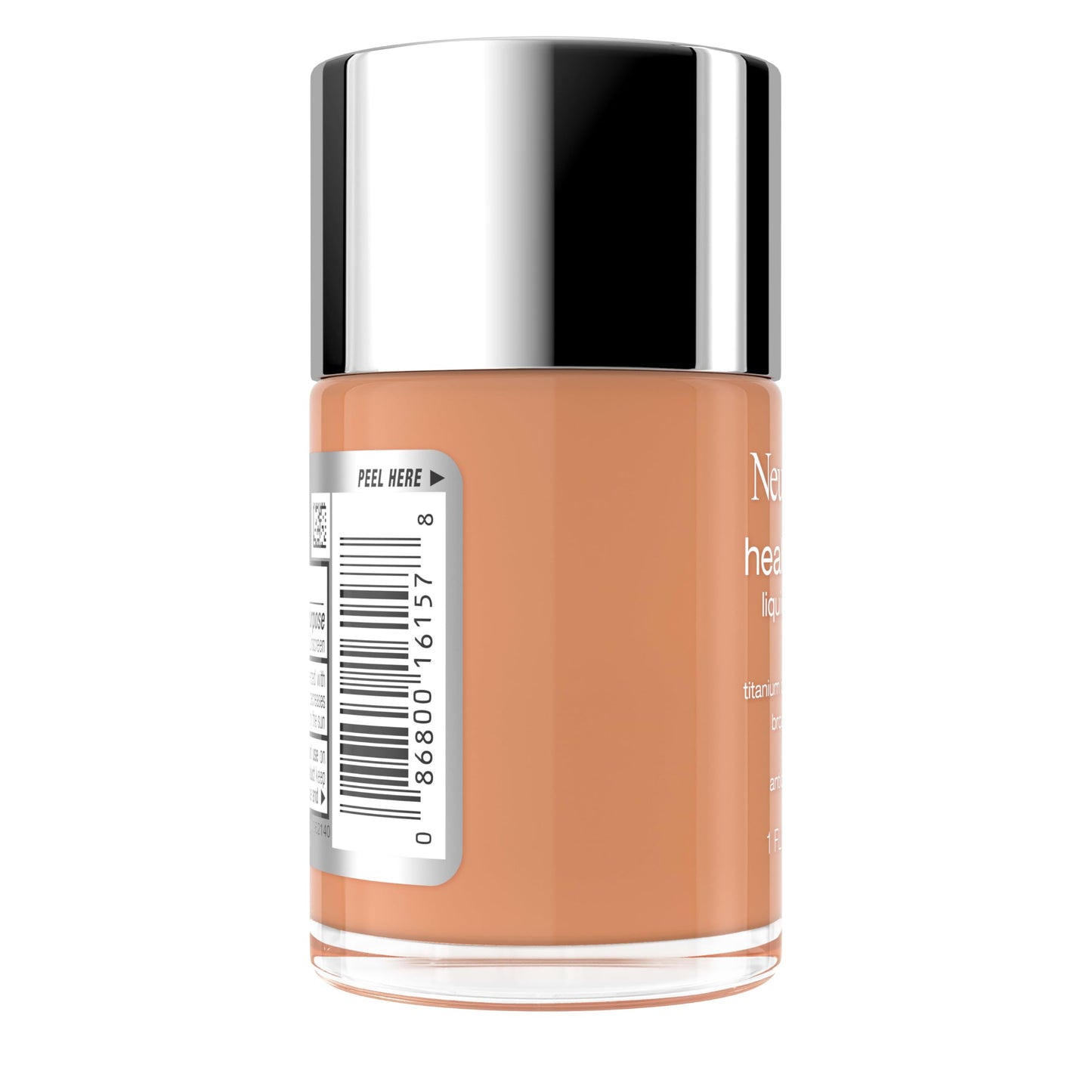 Neutrogena Healthy Skin Liquid Foundation Makeup Broad Spectrum SPF 20 Sunscreen, Medium Coverage, Vit B5, Antioxidants, All Day Wear, Soft Tan 400C