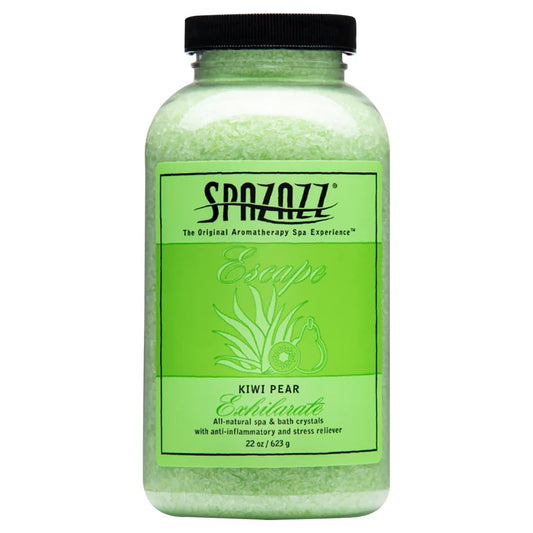 Spazzaz Hot Tub & Spa Bath Salt Aromatherapy Crystals. 22 oz Kiwi Pear Crystals and Bath Salts - Oil-Free & Safe for All Spas Beauty and Personal Care Spazazz