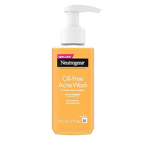 Neutrogena Oil-Free Acne Face Wash, Breakout Prone Skin Facial Cleanser with 2% Salicylic Acid Acne Treatment for Face, 6 fl. oz