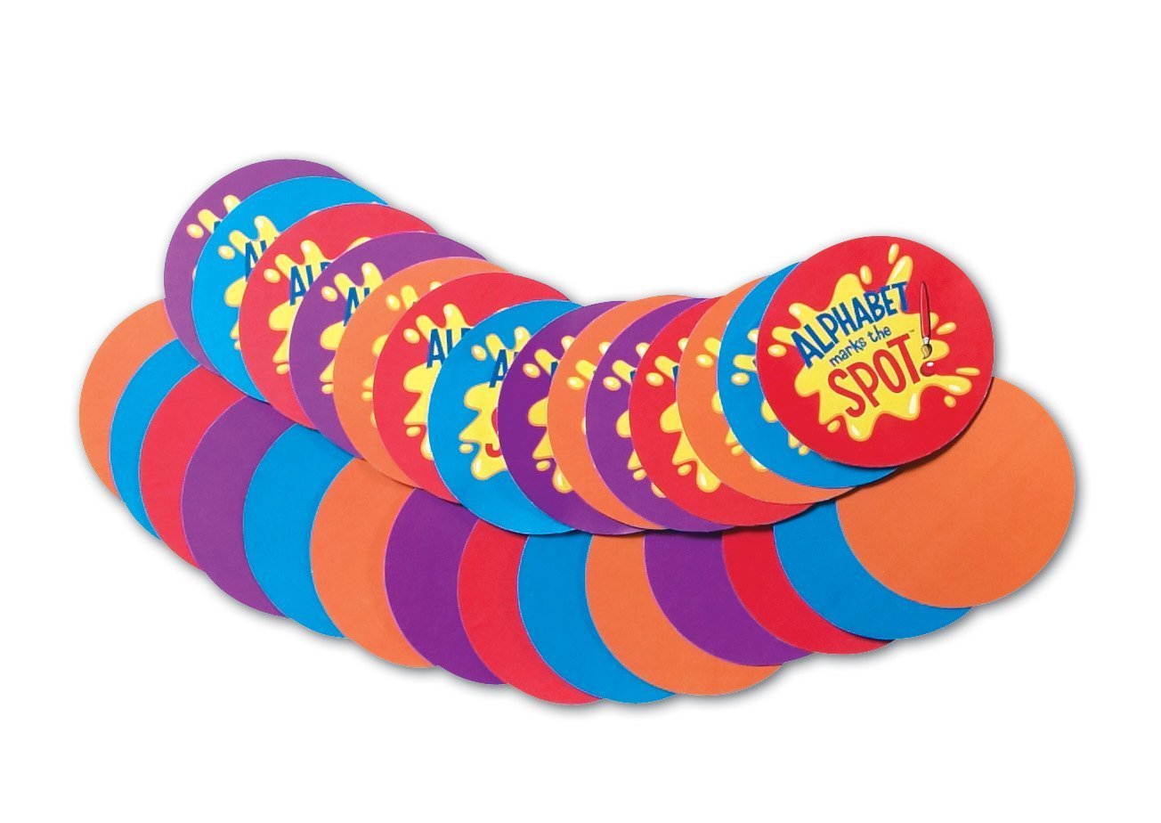 Learning Resources Alphabet Marks The Spot Floor Mat, 34 Piece Set, Ages 5+, Letters, Sounds, Alphabet Game,Spelling Games