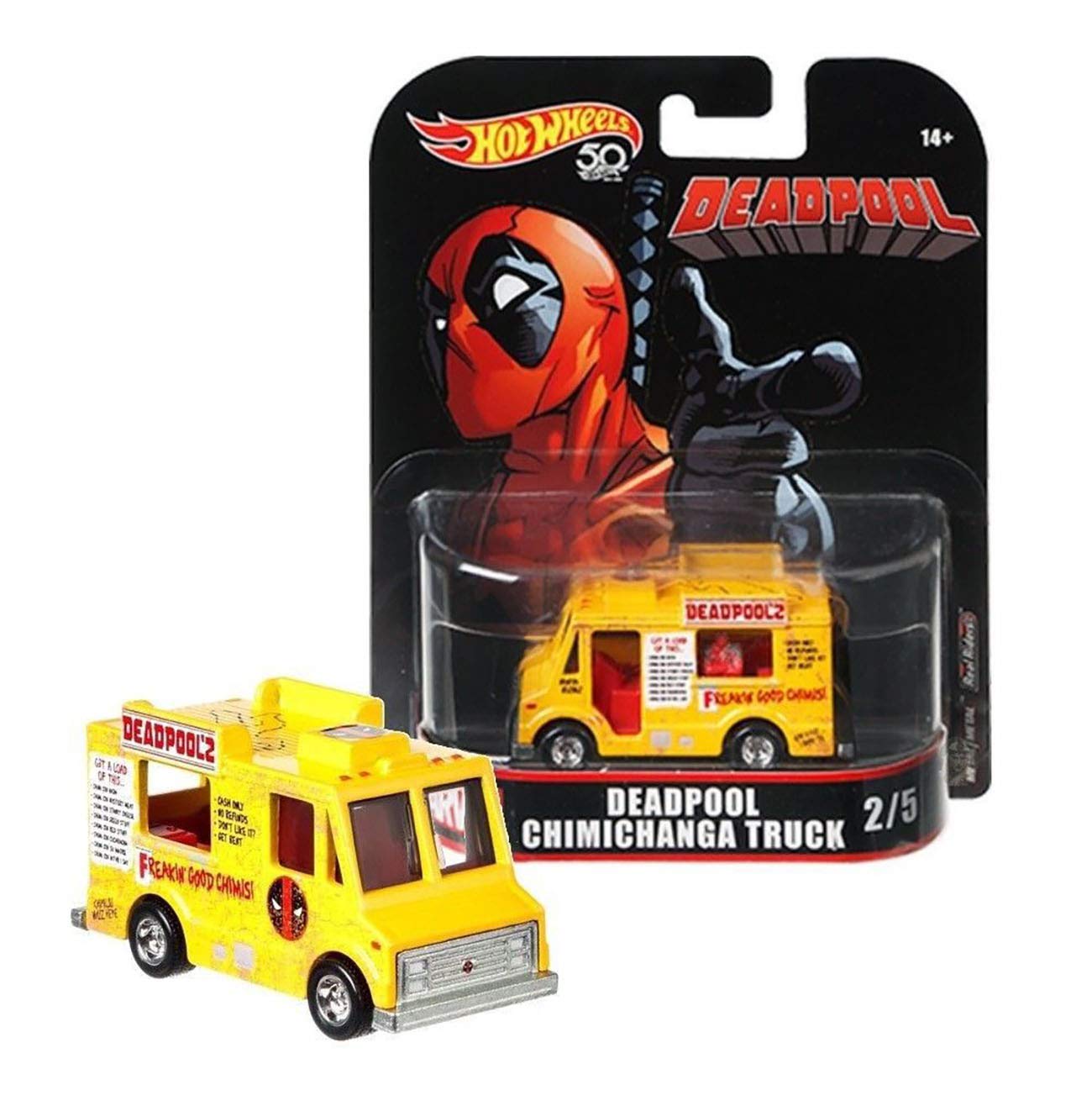 Hot Wheels Deadpool Food Truck, 1:64 Scale