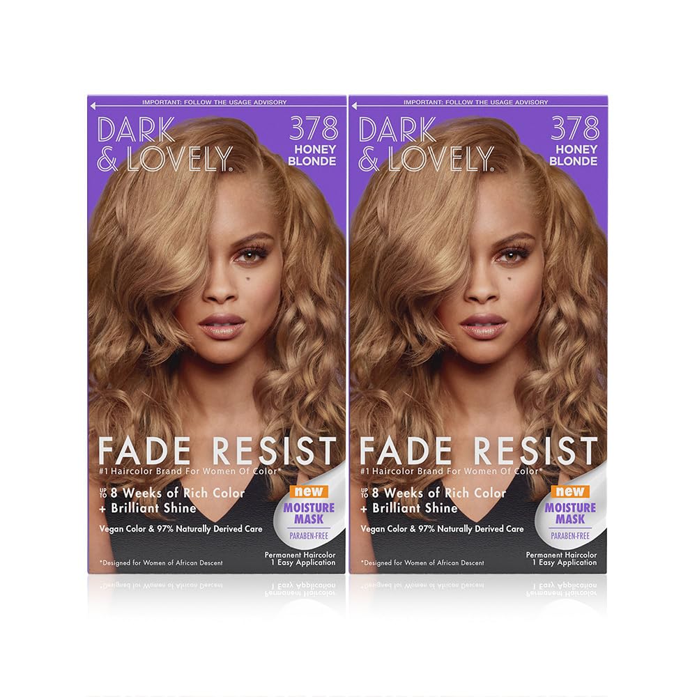 SoftSheen-Carson Dark and Lovely Fade Resist Rich Conditioning Hair Color, Permanent Hair Color, Up To 100 percent Gray Coverage, Brilliant Shine
