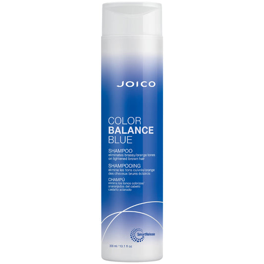 Joico Color Balance Blue Shampoo | For Lightened Brown Hair | Eliminate Brassy Orange Tones | Boost Color Vibrancy & Shine | UV Protection |