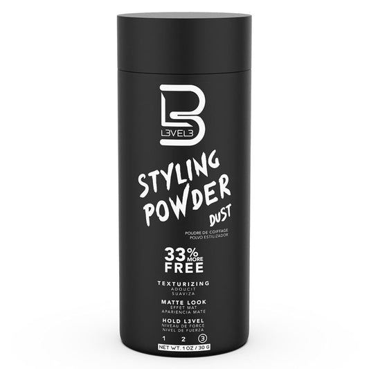 L3 Level 3 Styling Powder - Natural Look Mens Powder - Easy to Apply with No Oil or Greasy Residue (Small - 30 Grams)