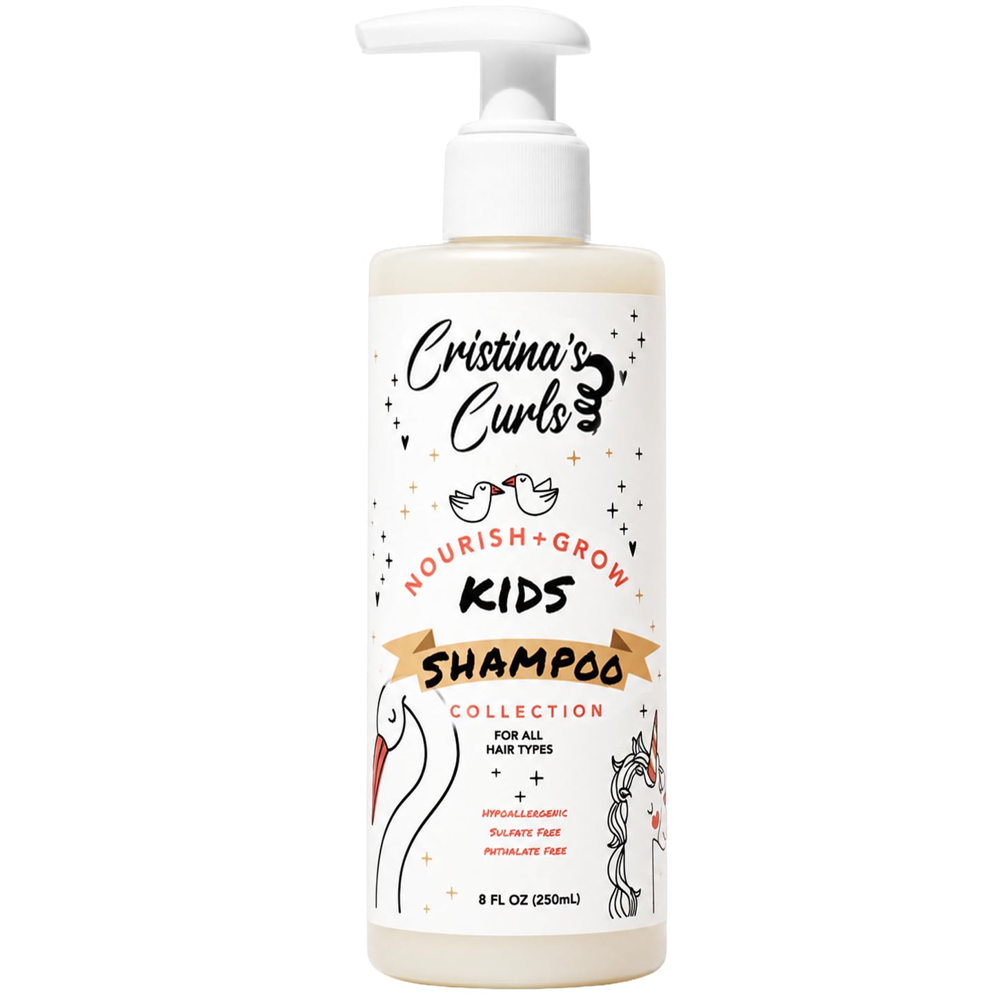 Cristina's Curls Kids Shampoo - Gentle Scalp Cleanse That Lifts Buildup Without Dryness