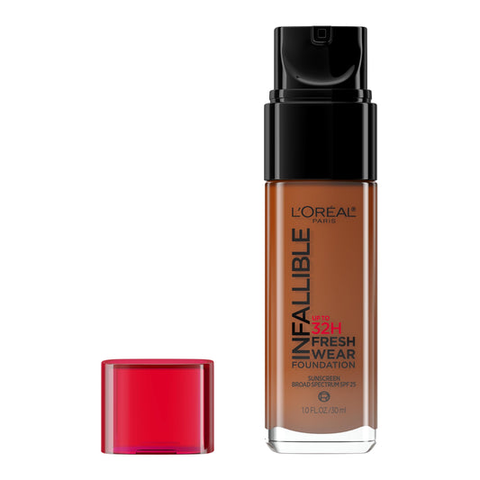 L'Oreal Paris Makeup Infallible Up to 32 Hour Fresh Wear Lightweight Foundation, 520 Sienna, 1 Fl Oz, Packaging May Vary