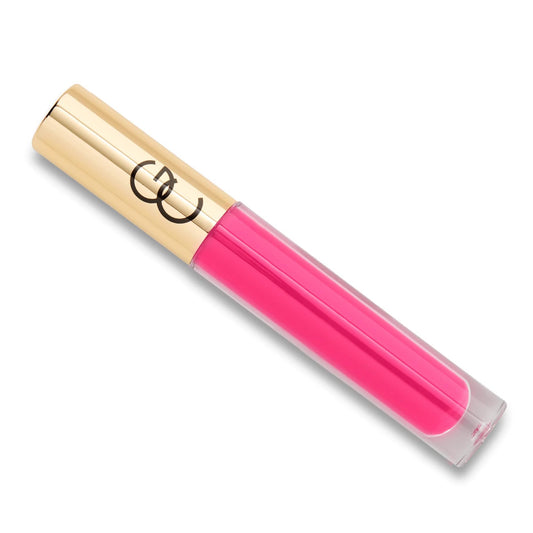 Gerard Cosmetics Supreme Lip Creme Electric Rose, Highly Pigmented, Fully Opaque, Hot Pink Lip Gloss, Nourishing, Hydrating, Liquid Lipstick for Full