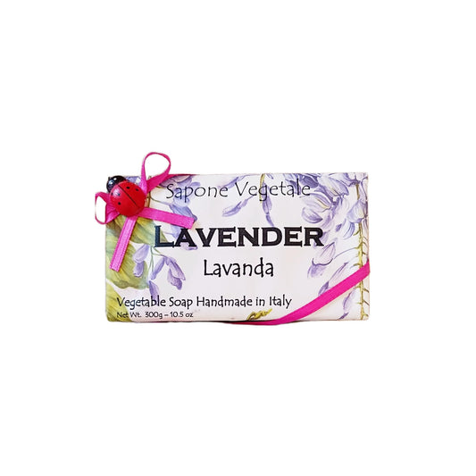 Alchimia Ladybug Lavanda (Lavender) Vegetable Soap Handmade In Italy - 10.5 oz Soap Bar