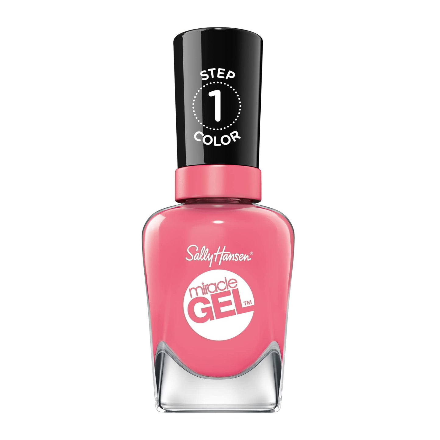 Sally Hansen Miracle Gel™, Rain-Glow, Long Lasting, Gel-Like Formula, No UV Lamp Needed, Pink Nail Polish
