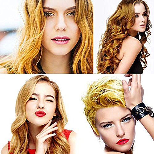 Hair Coloring Wax, Gold Disposable Instant Matte Hairstyle Mud Cream Hair Pomades for Kids Men Women to Cosplay Nightclub Masquerade Transformation