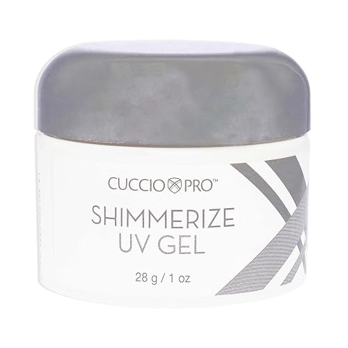 Cuccio Pro Shimmerize UV Gel - Long-Wearing Formula Provides Glossy Finish And Adds Glitter To Nails - Seals With UV Lamps Only - Use For Sculpting Or Beauty & Personal Care Cuccio