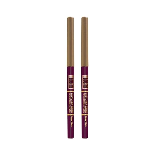 Milani Retractable Lip Liner Pencil, Sugar Plum 01 (2 Pack)
