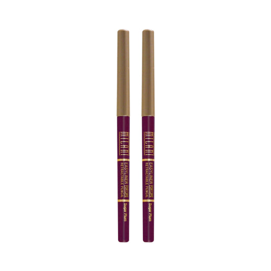 Milani Retractable Lip Liner Pencil, Sugar Plum 01 (2 Pack)