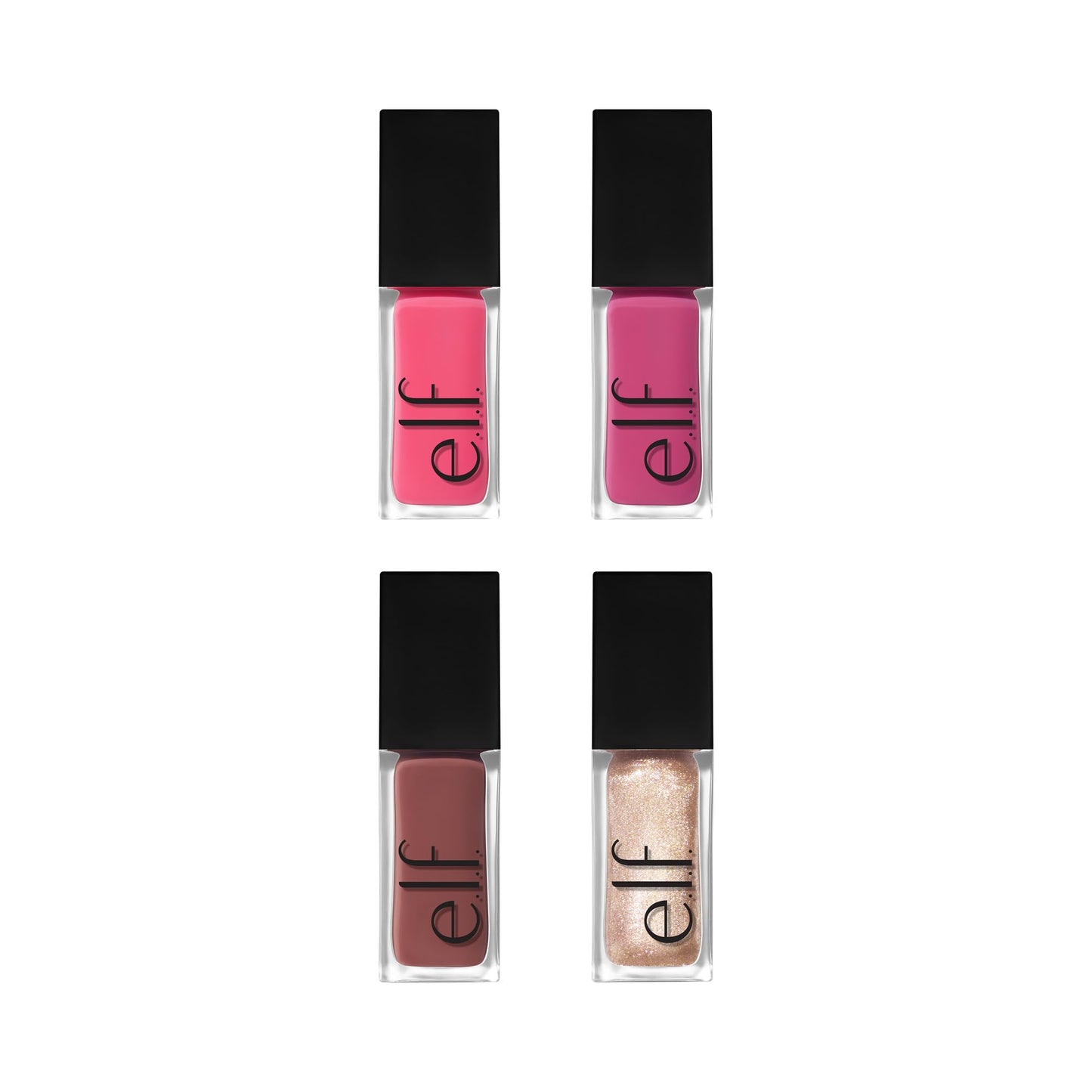 e.l.f. Glow Reviver Plumping Lip Oil Kit, Nourishing Tinted Lip Oils For A High-Shine Finish, Infused With Jojoba Oil, Vegan & Cruelty-Free, 4 Shades