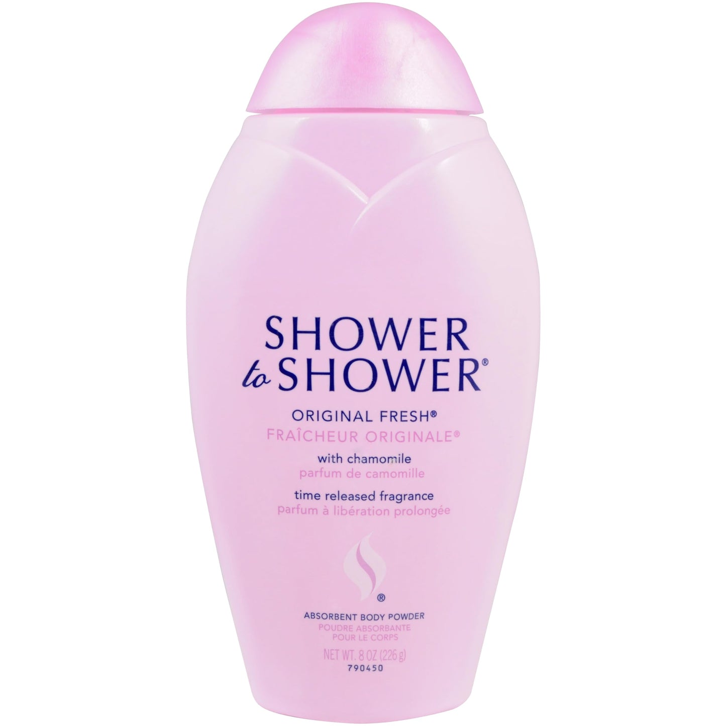Shower to Shower Original Fresh Body Powder with Chamomile for Men & Women, Talc Free, Sweat Absorbing, Prevents Chafing & Odor 8 OZ (Pack of 2)