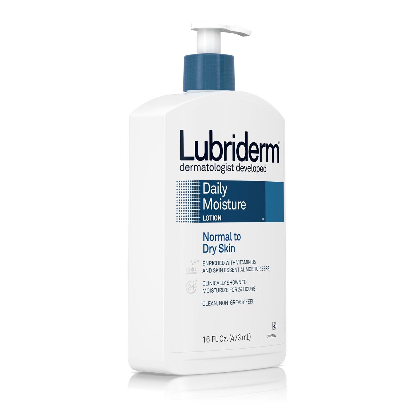 Lubriderm Daily Moisture Lotion for Normal To Dry Skin, 16 Ounces (Pack of 12)