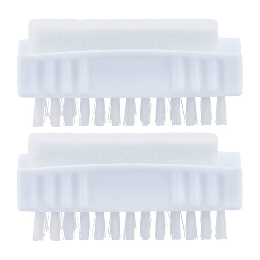 Superio Nail Brush with Pumice Stone Duel Side Shower Brush Bathroom Foot Scrubber exfoliate Dry Dead Skin Stiff Bristles Brush Removes Callus on Hand Beauty and Personal Care Superio