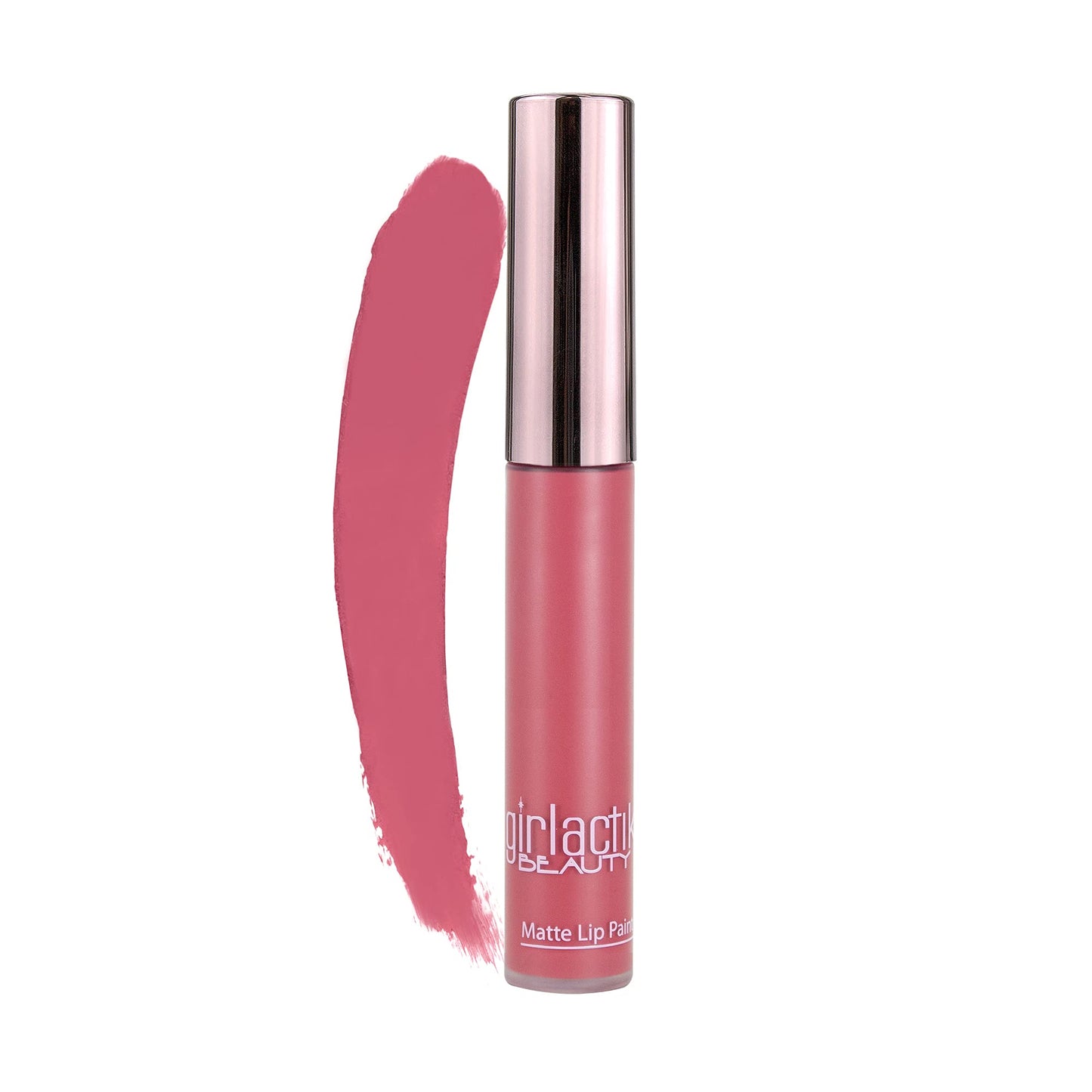 Girlactik Long Lasting Matte Lip Paint Liquid Lipstick in Allure- Long wearing, Smooth Application, Pigmented, Non-Crack Formula, Lightweight, 7.5 ml