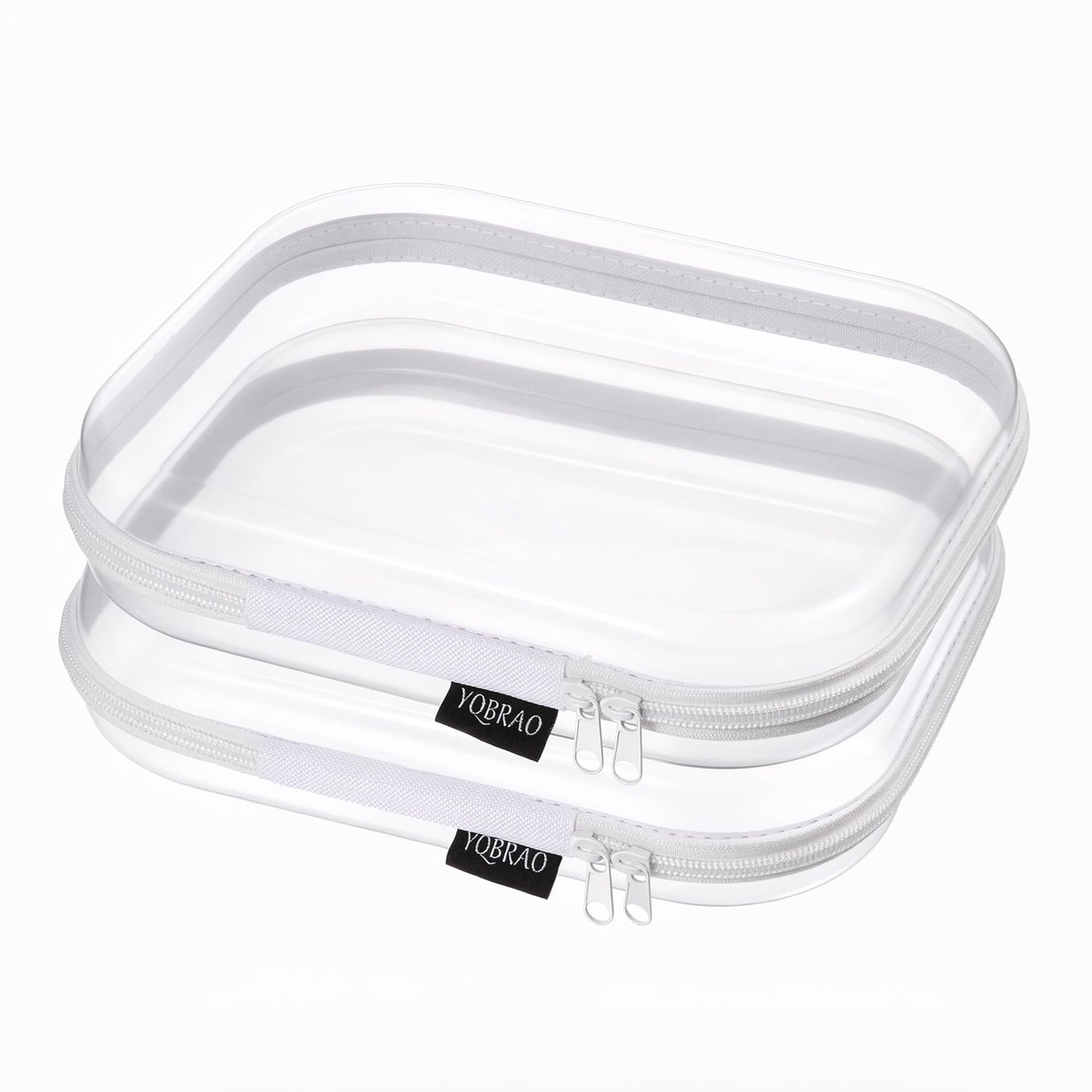 YQBRAO Clear Hard Shell Organizer Set, 2-Pack, White Beauty and Personal Care YQBRAO Default Title