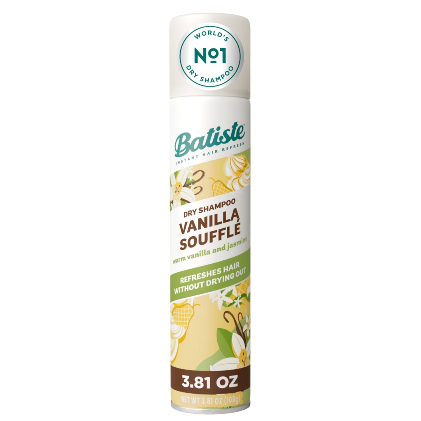 Batiste Dry Shampoo, Vanilla Souffle, 3.81 Oz Beauty and Personal Care Batiste