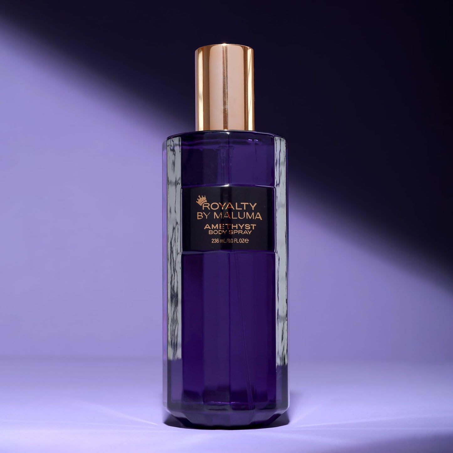 Royalty by Maluma Amethyst Body Spray, 8 oz - Luxurious Body Spray for Women - Perfume for Women with Fruity Floral Scent - Top Notes of Tangerine