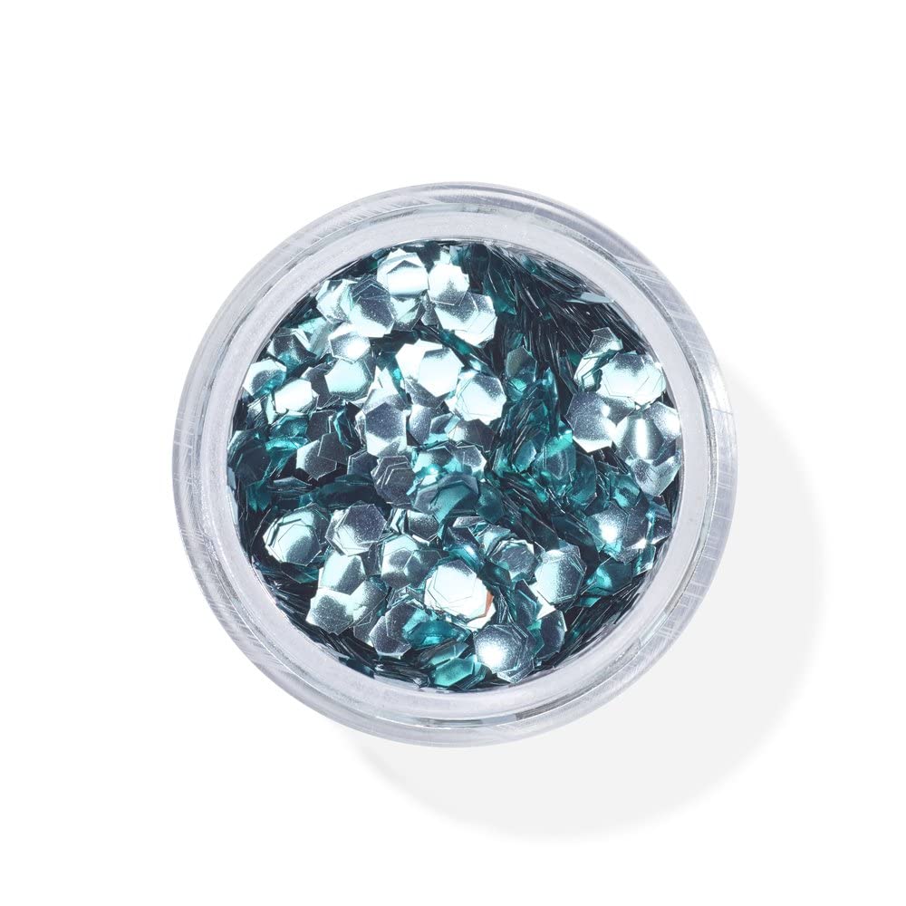 Snazaroo Chunky Bio Glitter, 5g (.17-oz) Tub, Sky Blue