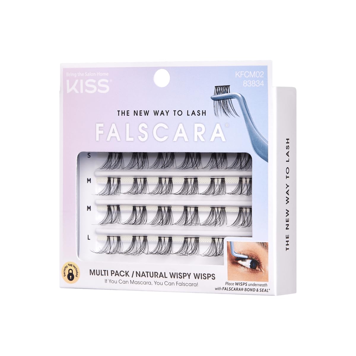 Kiss Falscara Natural Wispy Wisps Multi-Pack (Pack of 3)