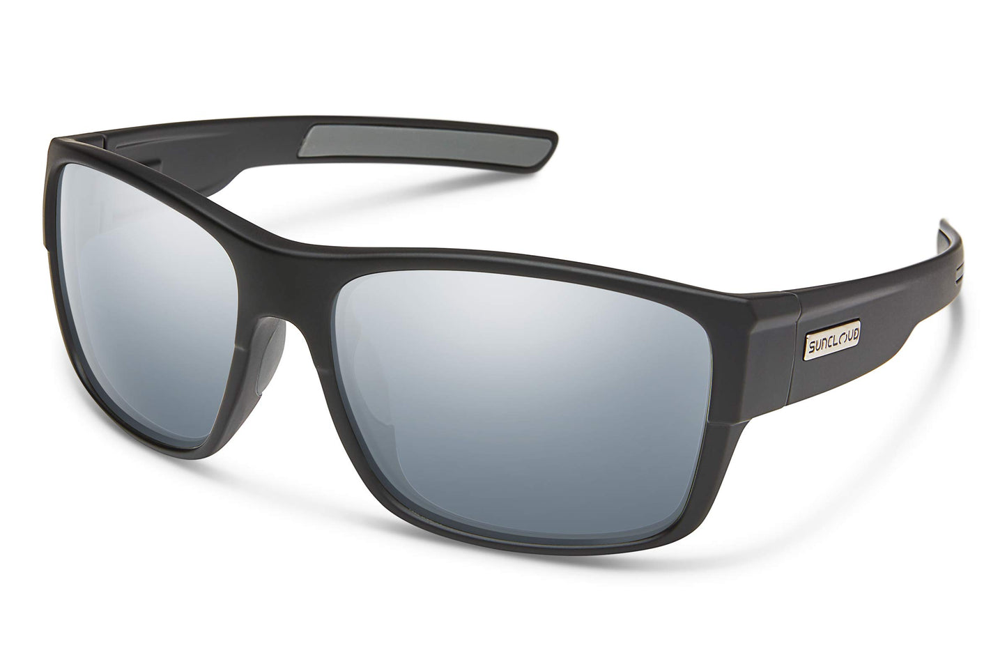 Suncloud Range Polarized Sunglasses, Matte Black / Polarized Silver Mirror, One Size