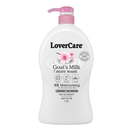 LoverCare Goat's Milk Cherry Blossom Moisturizing Body Wash 40.7 Fl.Oz - Single… Beauty & Personal Care Lover's Care