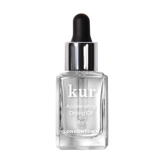 LONDONTOWN Accelerating Drying Oil, Quick Dry Polish Drying Drops with Botanical Oils & Vitamin B5, Reduces Smudges, Adds Shine & Hydration, Easy