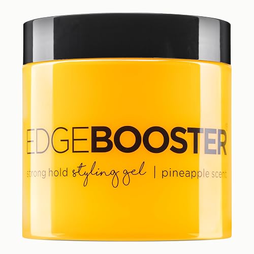 Style Factor EDGE BOOSTER® Strong Hold Styling Gel | Alcohol-Free Hair Gel with Camellia Sinensis Seed Oil for Curly, Wavy & Sleek Styles | Frizz