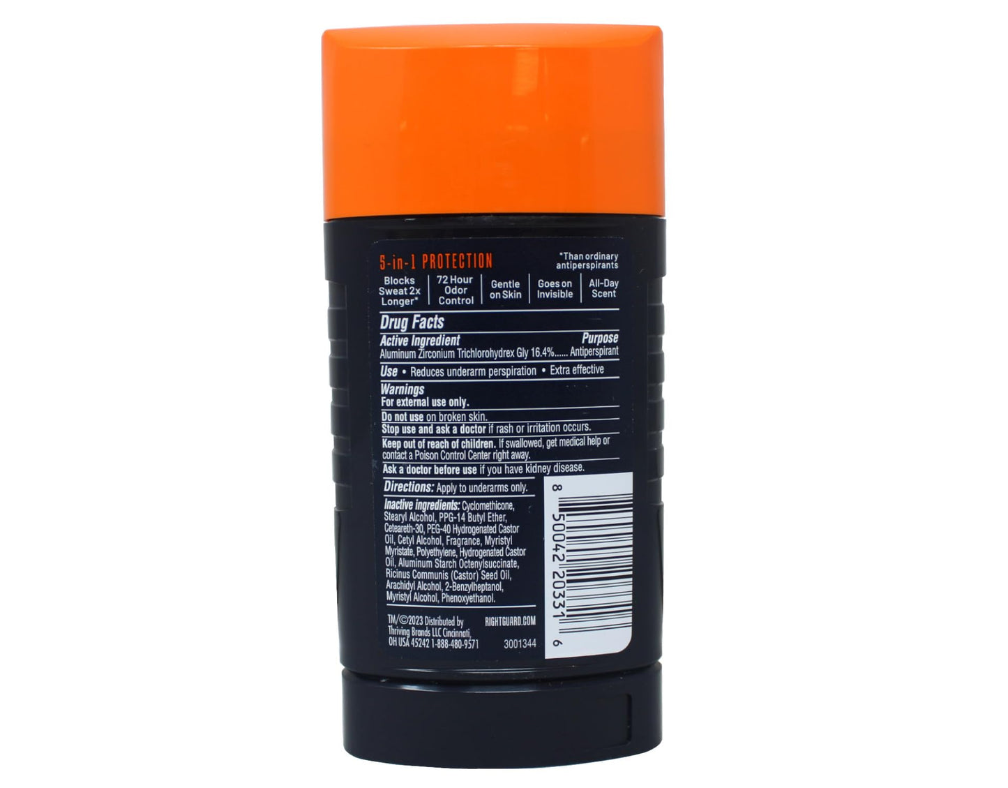 Right Guard Xtreme Defense Antiperspirant Deodorant Invisible Solid Stick, Arctic Refresh, 2.6 Ounce