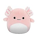 Squishmallows Original 5-Inch Archie Pink Axolotl with White Fuzzy Belly - Official Jazwares Plush (Little)