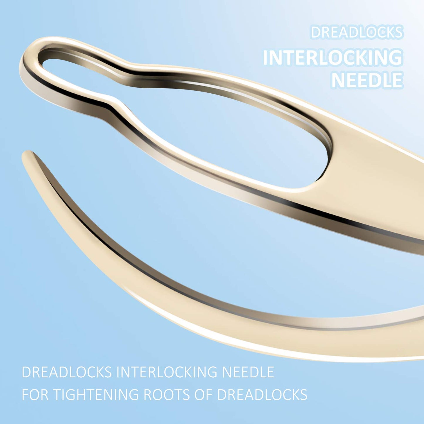 3 Interlocking Tools For Locs, Sisterlock and Dreadlocks Starter, Tightening Accessories For Small, Medium, or Large Dreads. Easy Locking Needle Hair