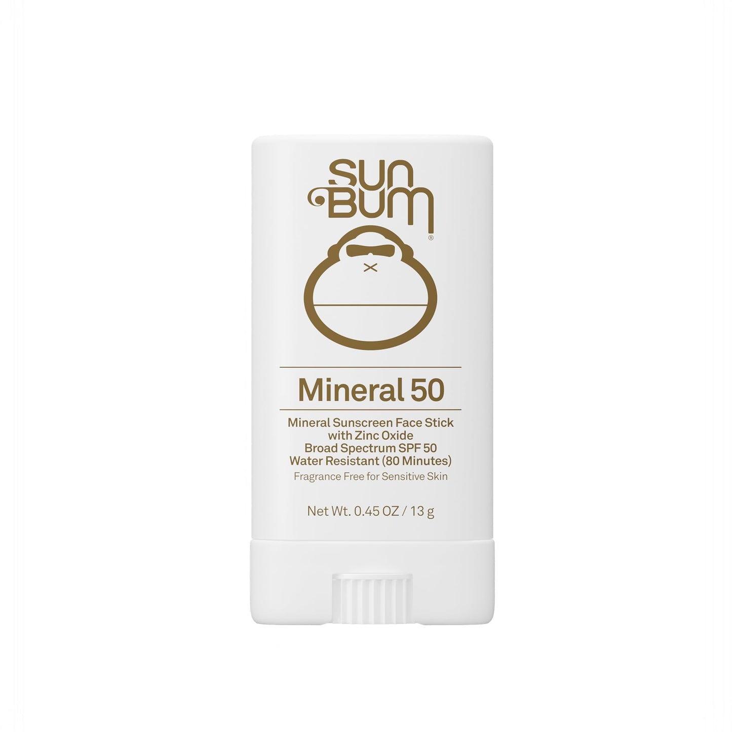 Sun Bum Mineral SPF 50 Face Stick Sunscreen - NEW FORMULA 2026 Water-Resistant Broad Spectrum Sunscreen with Vitamin E - Hawaii 104 Act Compliant (No Beauty and Personal Care Sun Bum