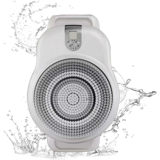 Shower Wall Mounted Back Scrubber, Smart Wall Mounted Exfoliating Brush, 360° Automatic Rota-Tion, Electric Back Scrubber Bath Brush, for Deep Beauty and Personal Care LZDOYY