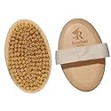 Rosebud Woman Body Brush for Dry Brushing & Lymphatic Drainage - Sustainable Beechwood Handle with Vegan Sisal Bristles - Exfoliating Skincare Tool