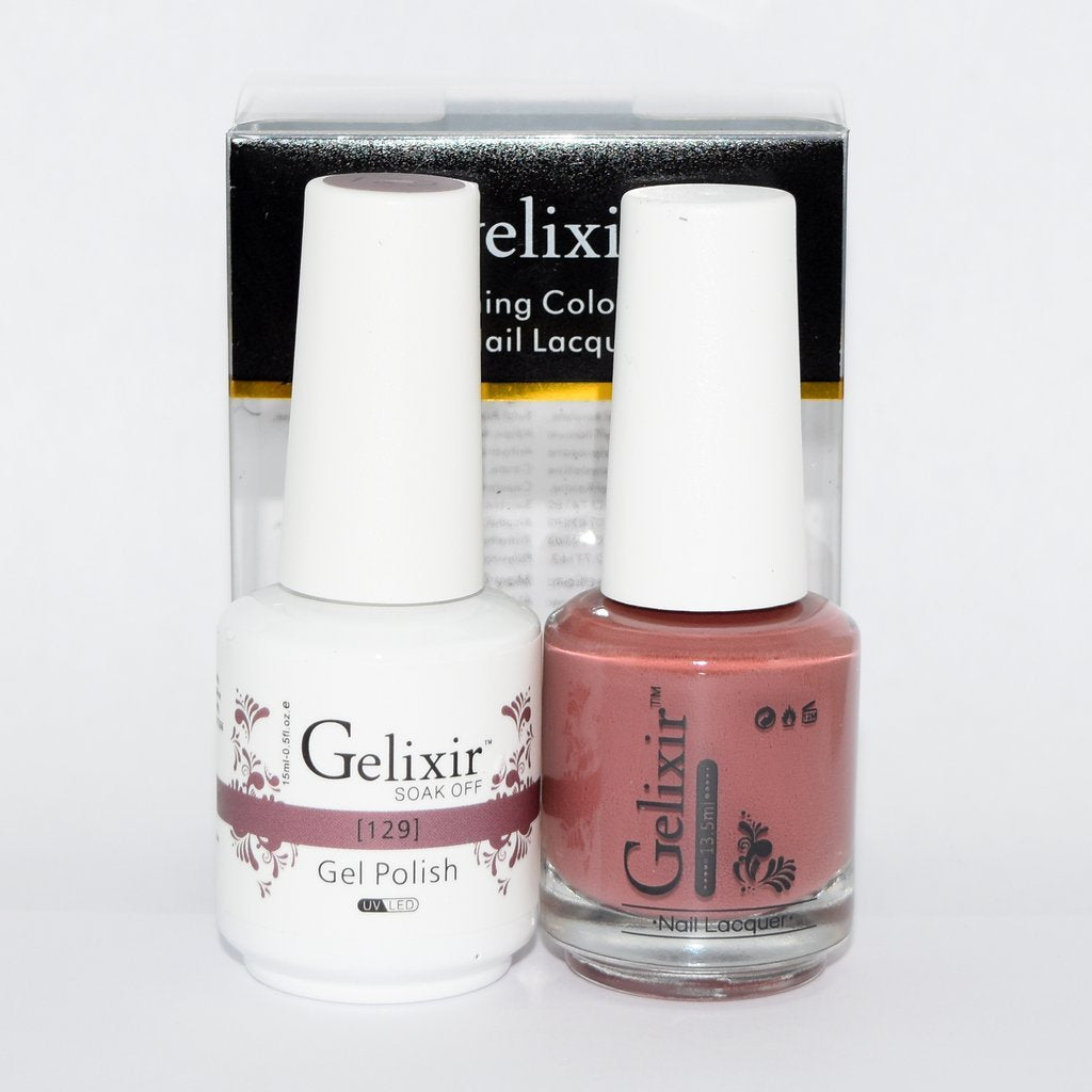 Gelixir Matching Color Gel & Nail Lacquer - 129 Beauty & Personal Care Gelixir