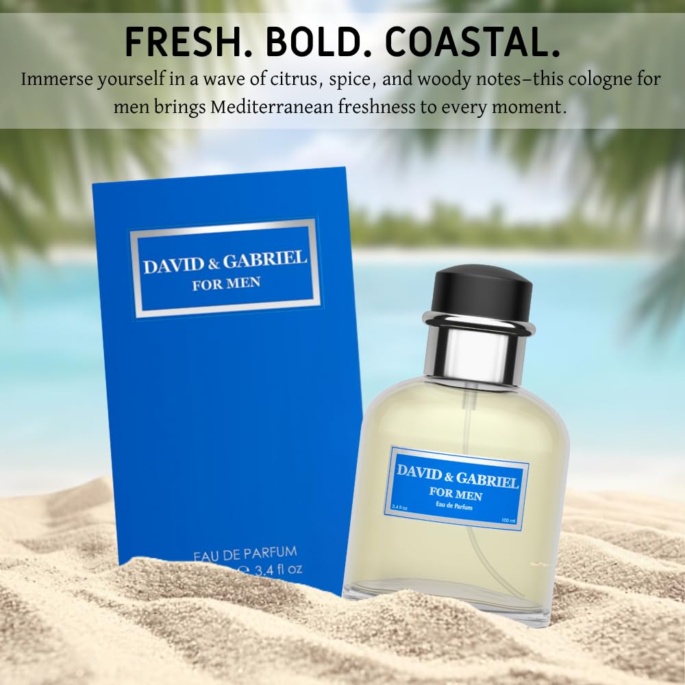 Sandora Fragrances Perfume for Men - INSPIRED by A WORLD RENOWNED MEN’S PERFUME - Grapefruit, Juniper, Rosemary, Oakmoss - Fresh, Aquatic, Crisp