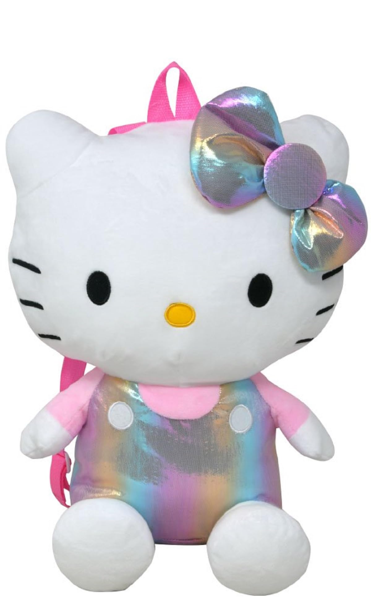 Fast Forward Hello Kitty Shiny Pink 14" Plush Backpack